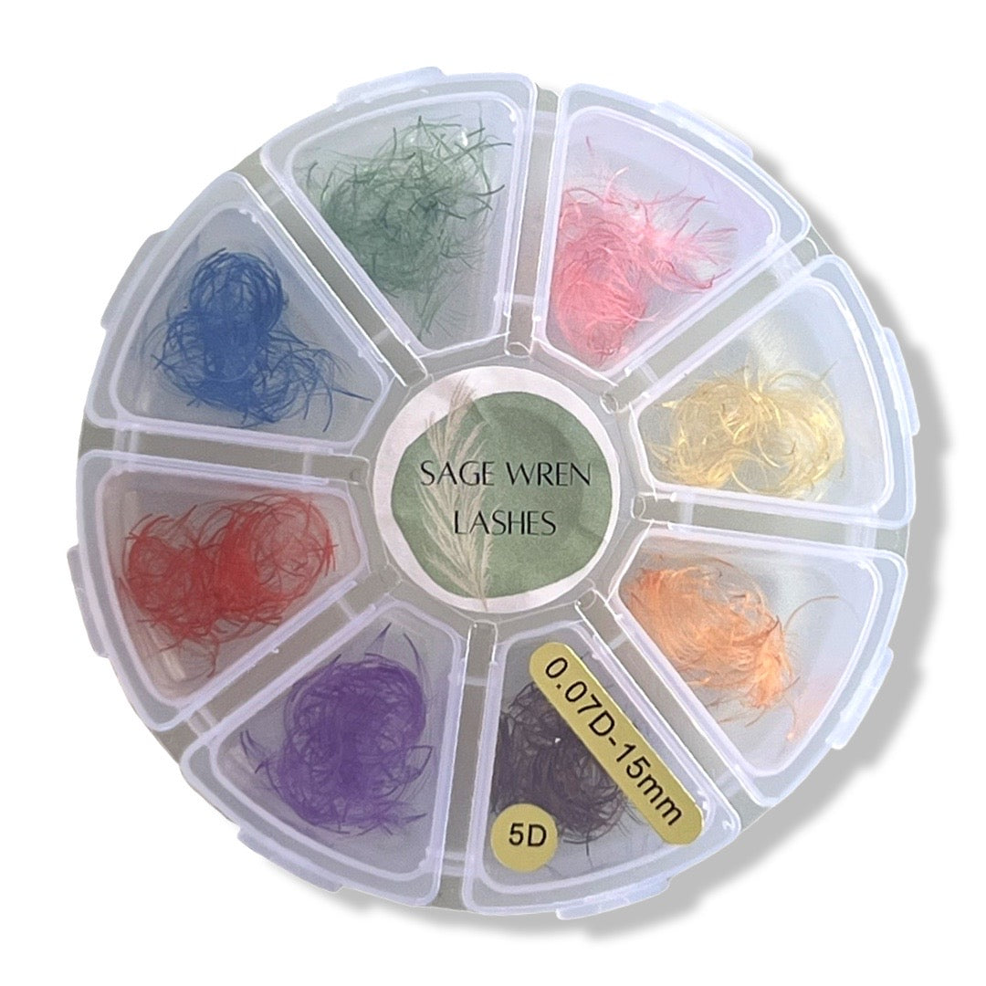 1000 Premade Colour Fans Rainbow Wheel